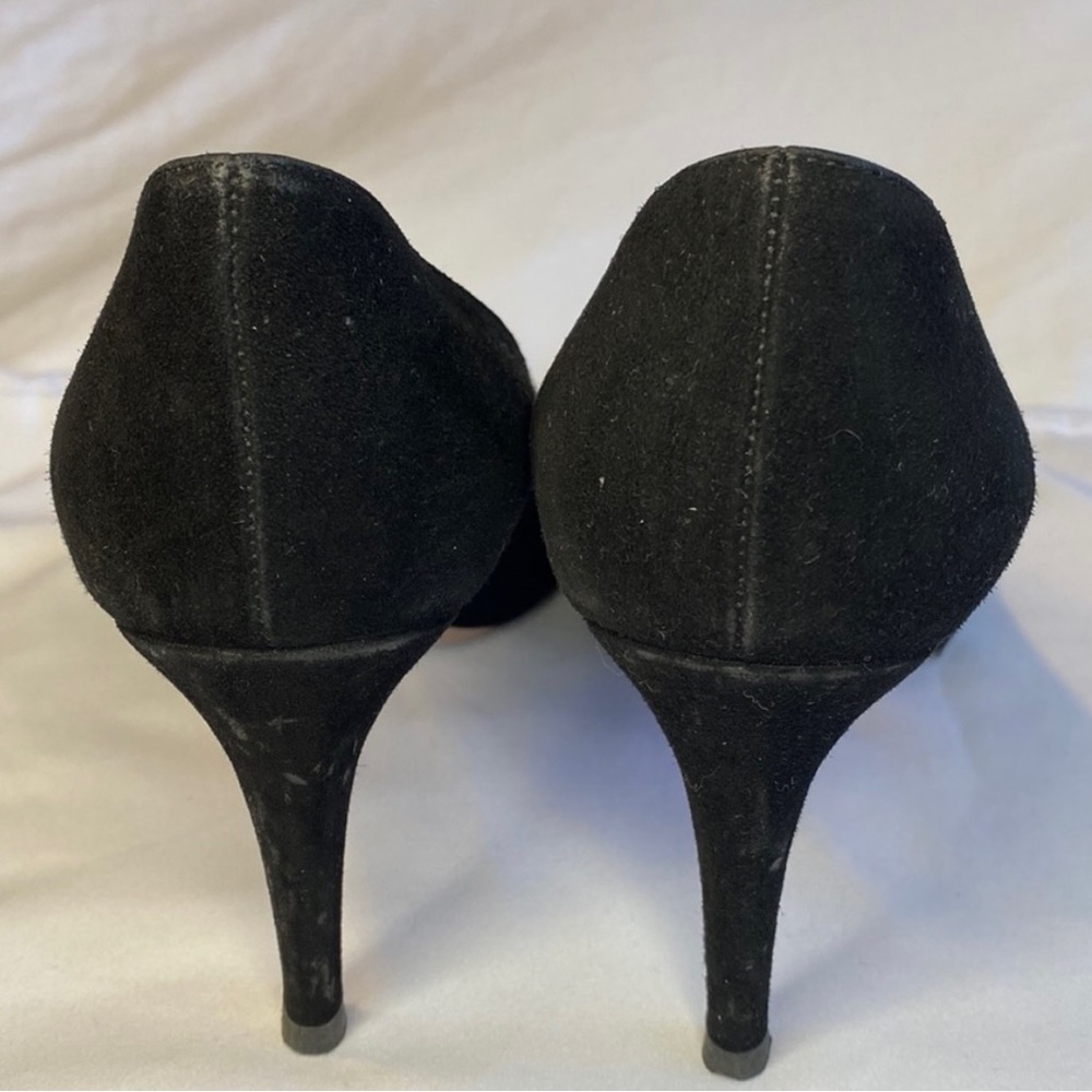 Prada Pointed Toe Suede Pumps - Picture 7 of 10